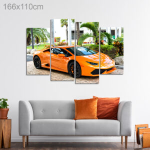 Orange Lamborghini Aventador