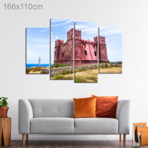 Saint Agatha’s Red Tower in Mellieha, Malta