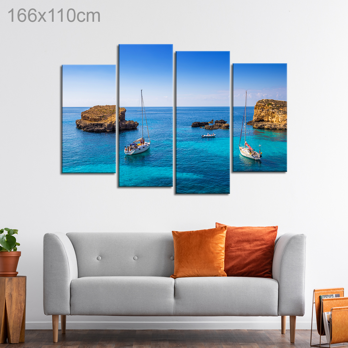 Sailing Boats in Comino Island