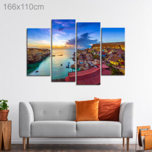 Aerial View of Popeye Village, Malta