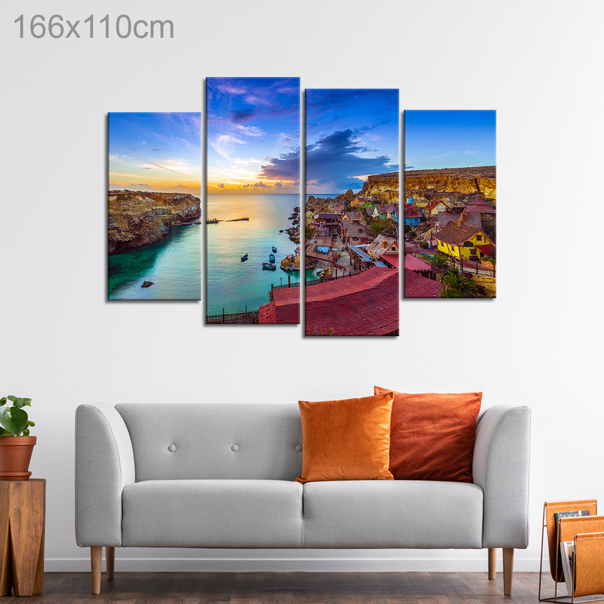 Aerial View of Popeye Village, Malta