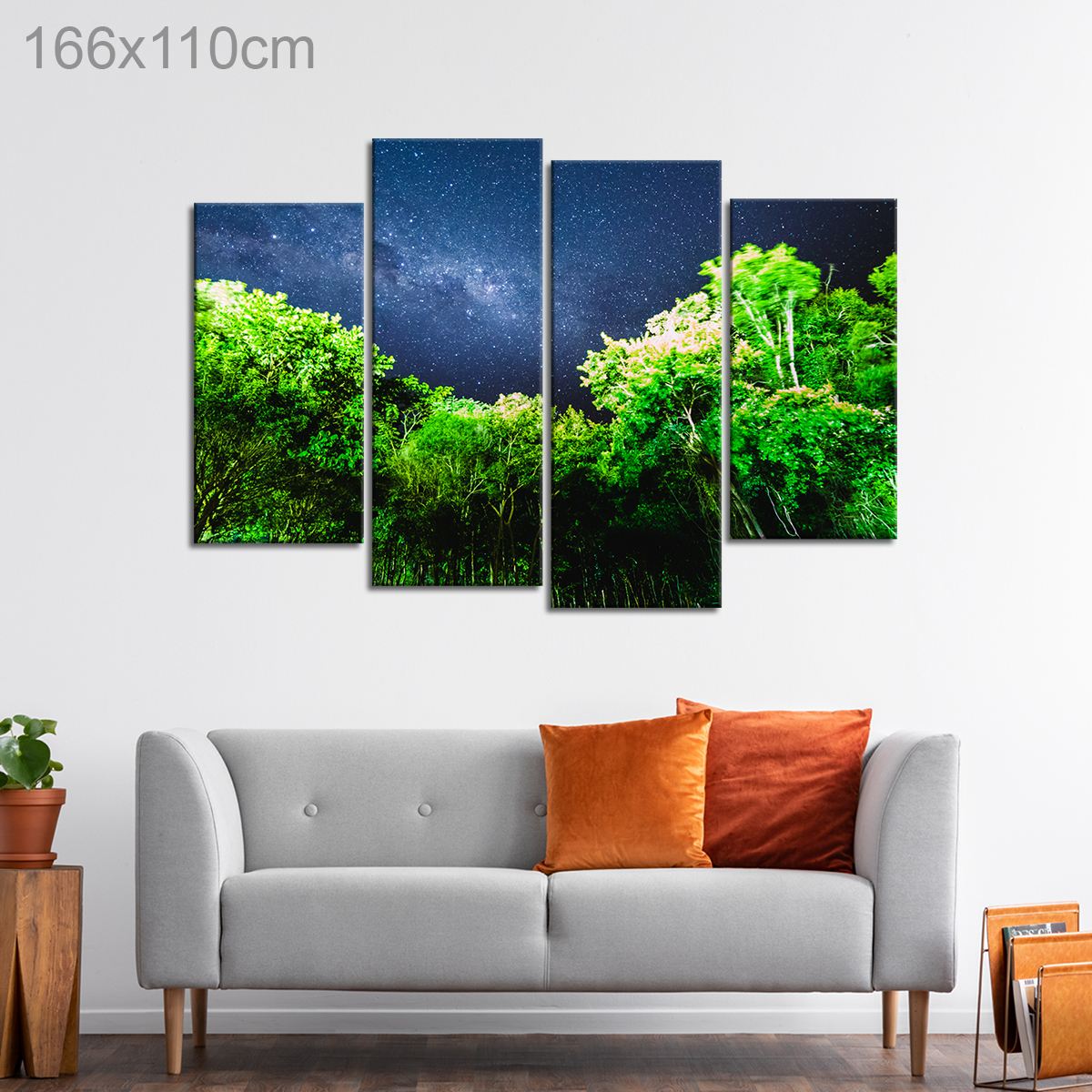 Milky Way over a Forest