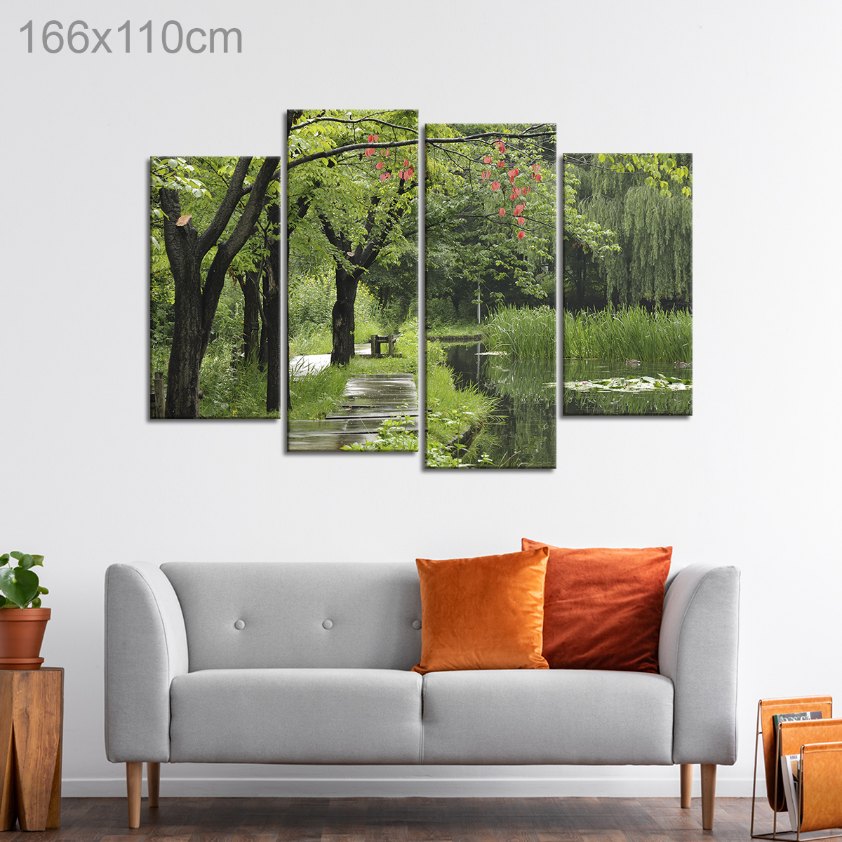 A Pond on a Rainy Day