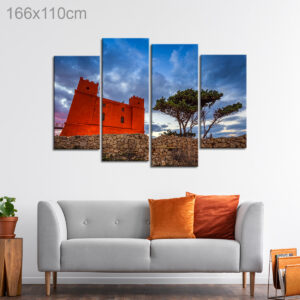 Mellieha Bay’s St Agatha’s Red Tower, Malta