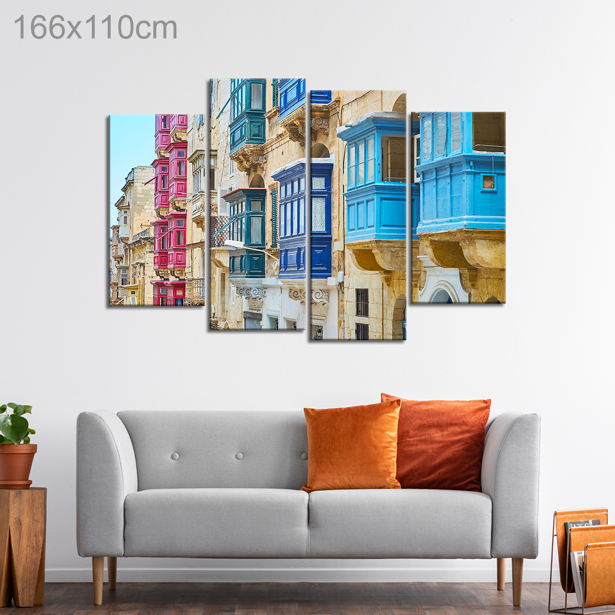 Colorful Balconies of Valletta Malta