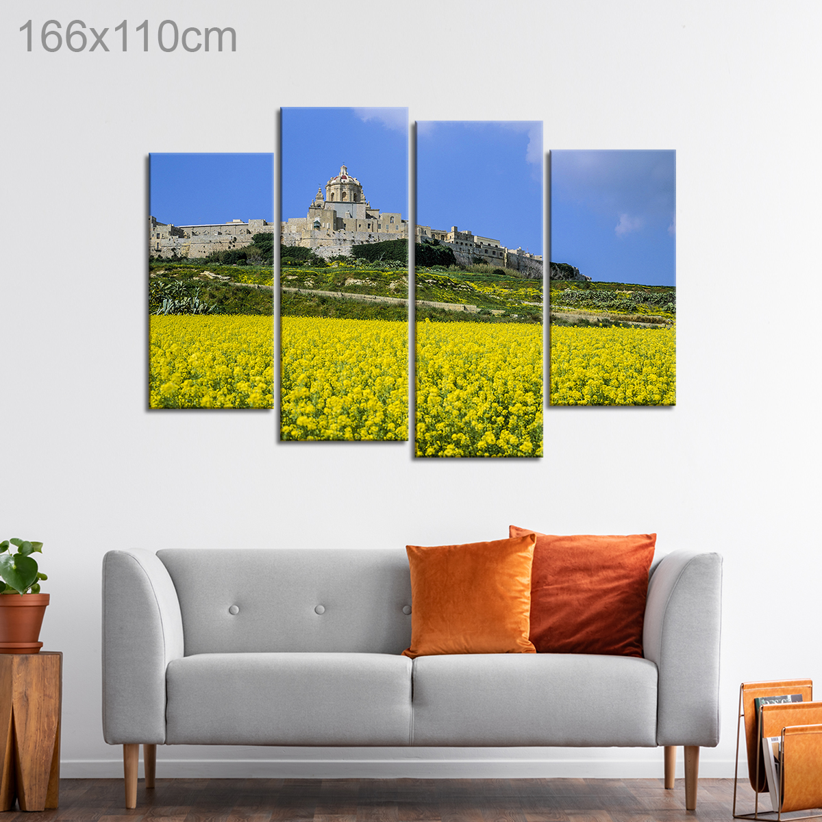 Flower Field beside Mdina, Malta