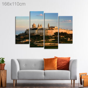 View of Imdina at Sunset, Malta