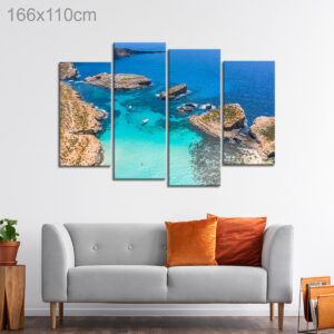 Aerial View of the Blue Lagoon, Comino