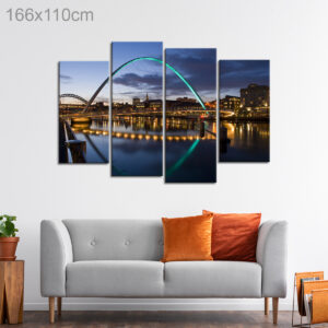 Sunset at Newcastle Millenium Eye Bridge