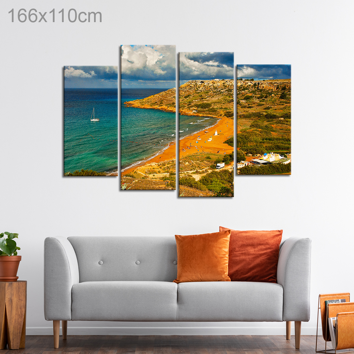 View of Ramla Bay from Calypso Cave, Gozo