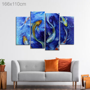 Koi Fish Oil Painting