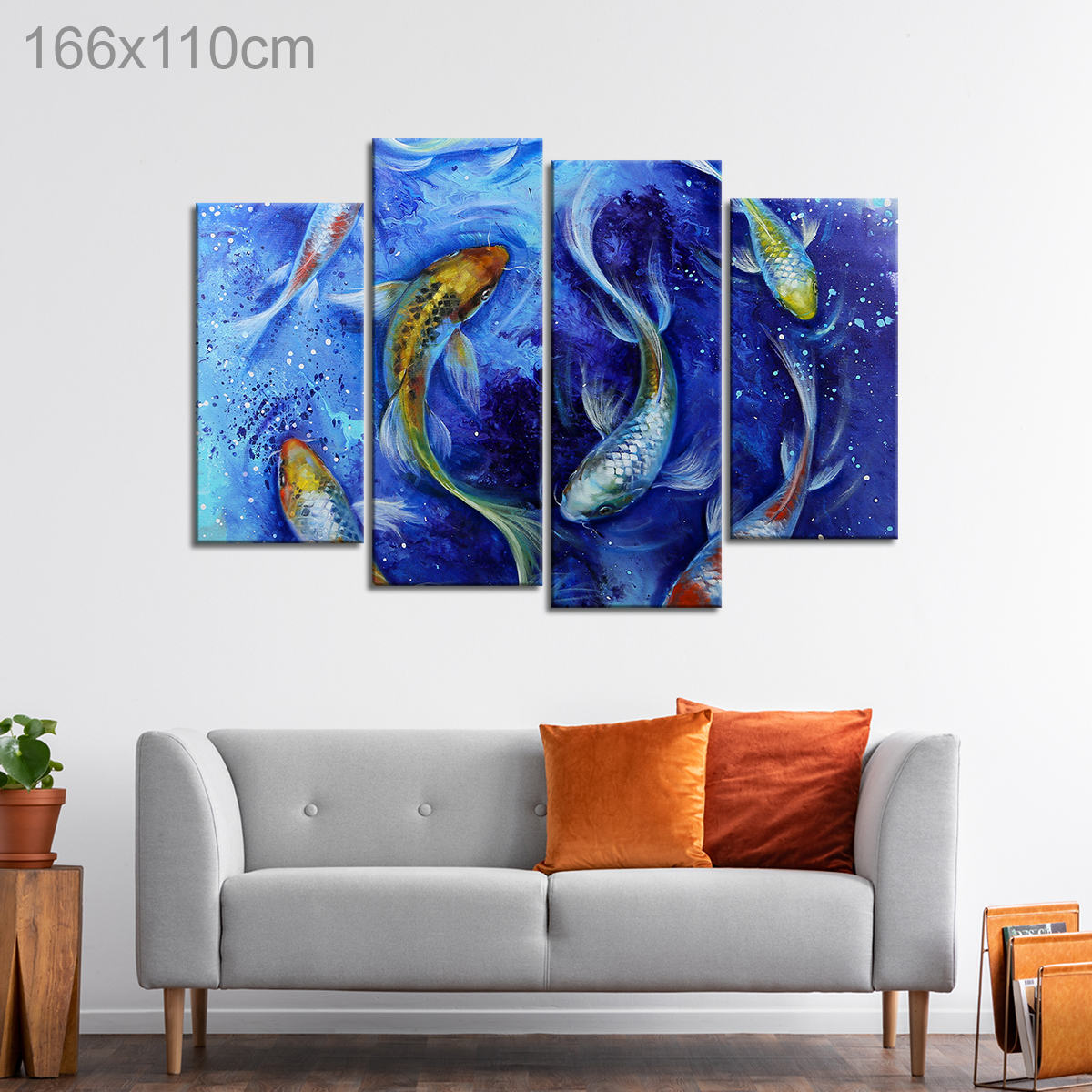 Koi Fish Oil Painting