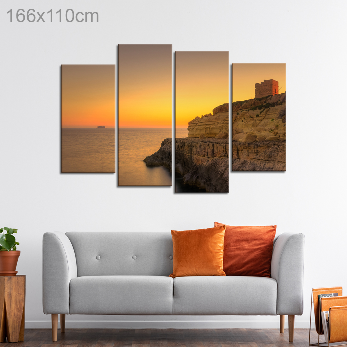 Sunset over Filfla, Malta