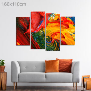 Brush Stroked Abstract Oil Painting