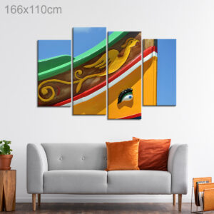 Traditional Maltese Luzzu Fishing Boat