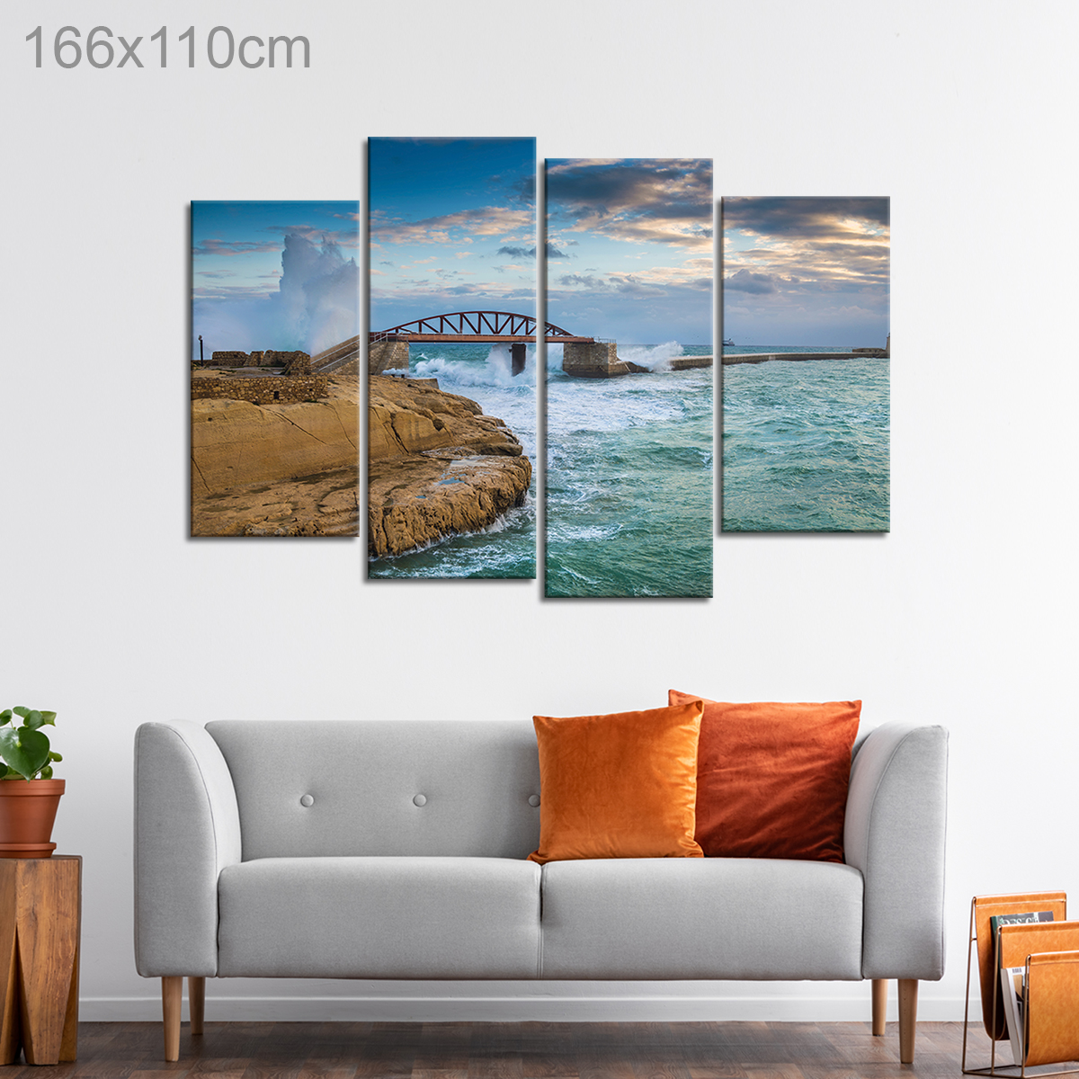 Breakwater Bridge in Valletta, Malta