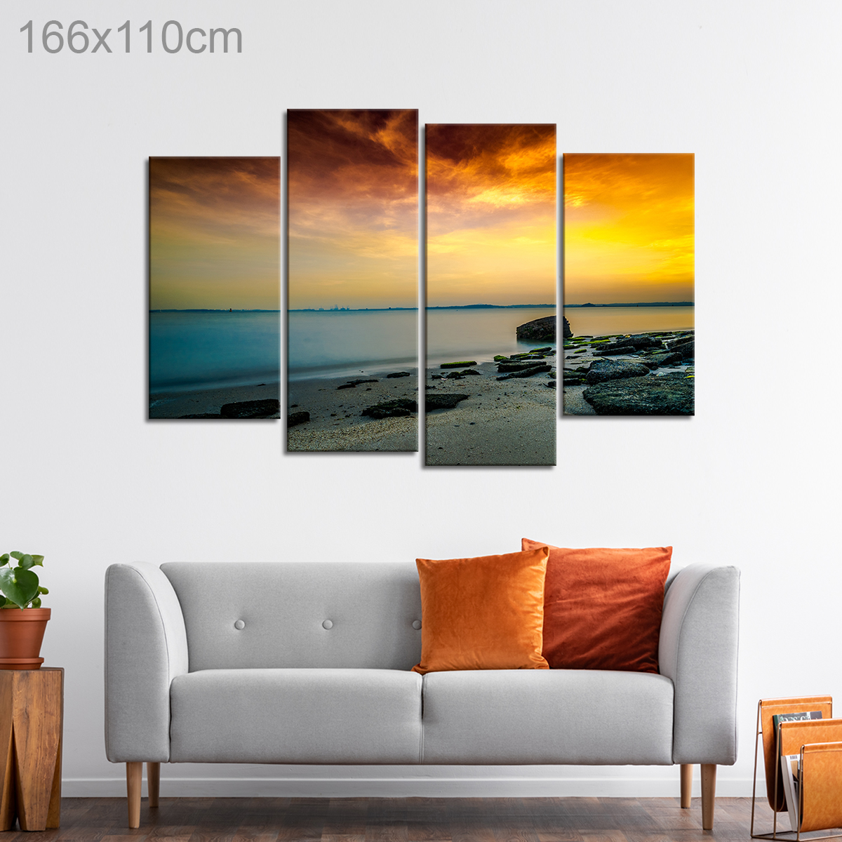 Sunset Contrast over a Beach