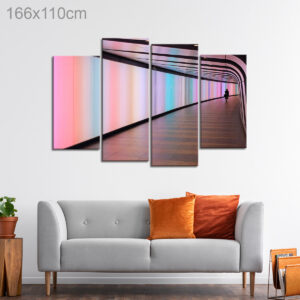 Colorful Hologram Hallway