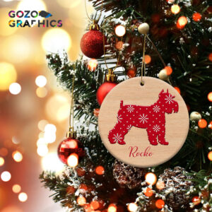 Wooden customize christmas pet bauble