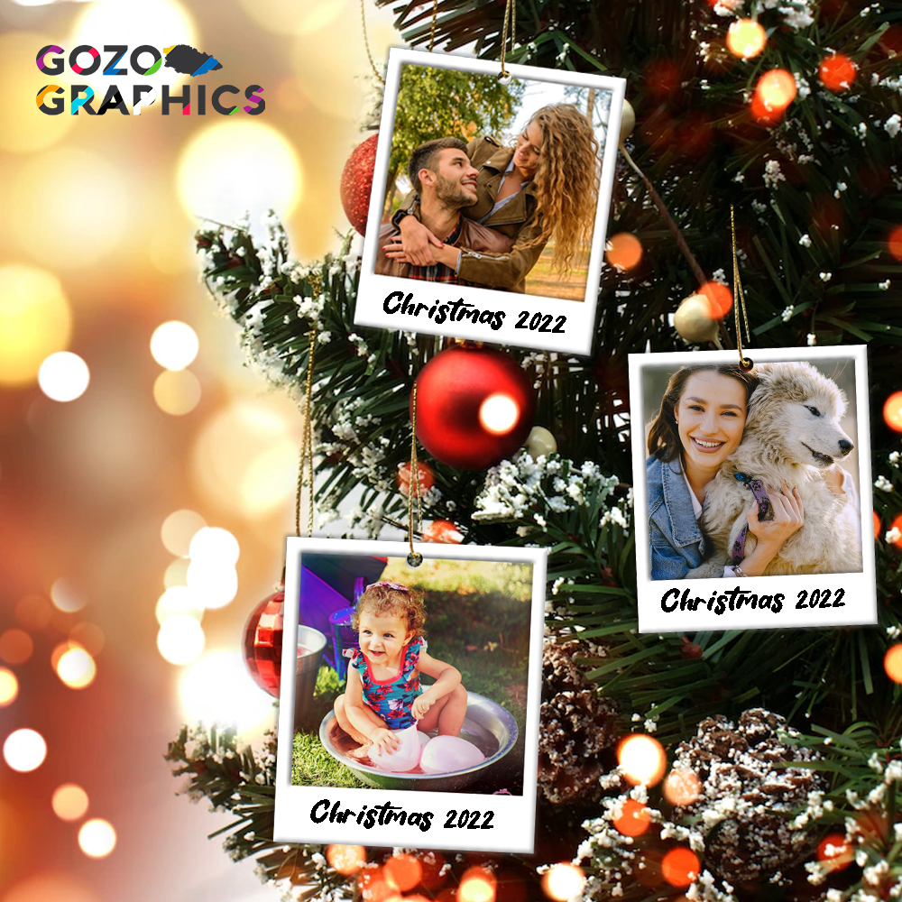 Christmas Polaroid style ornamet - Image 4