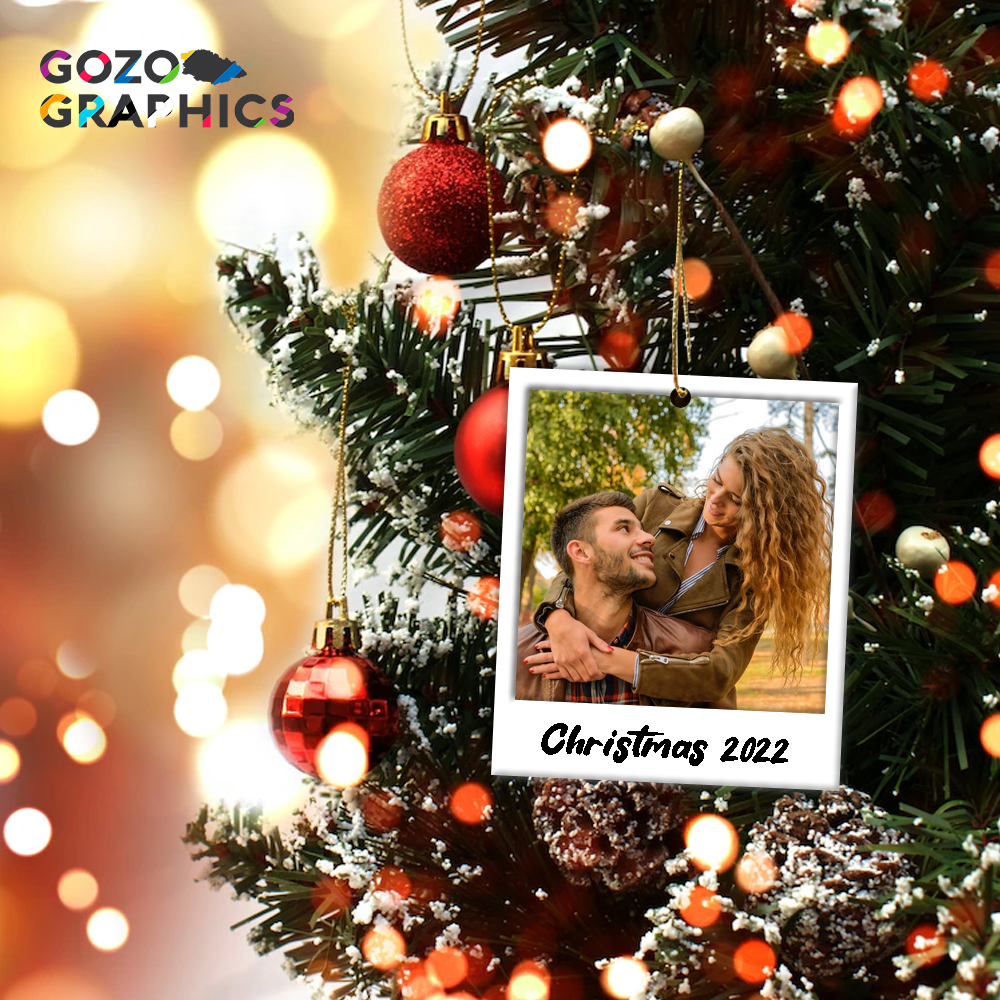 Christmas Polaroid style ornamet - Image 3