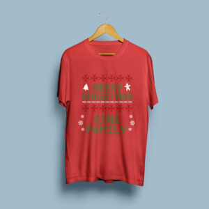 Your Own Christmas Themed 'Surname' T-Shirt