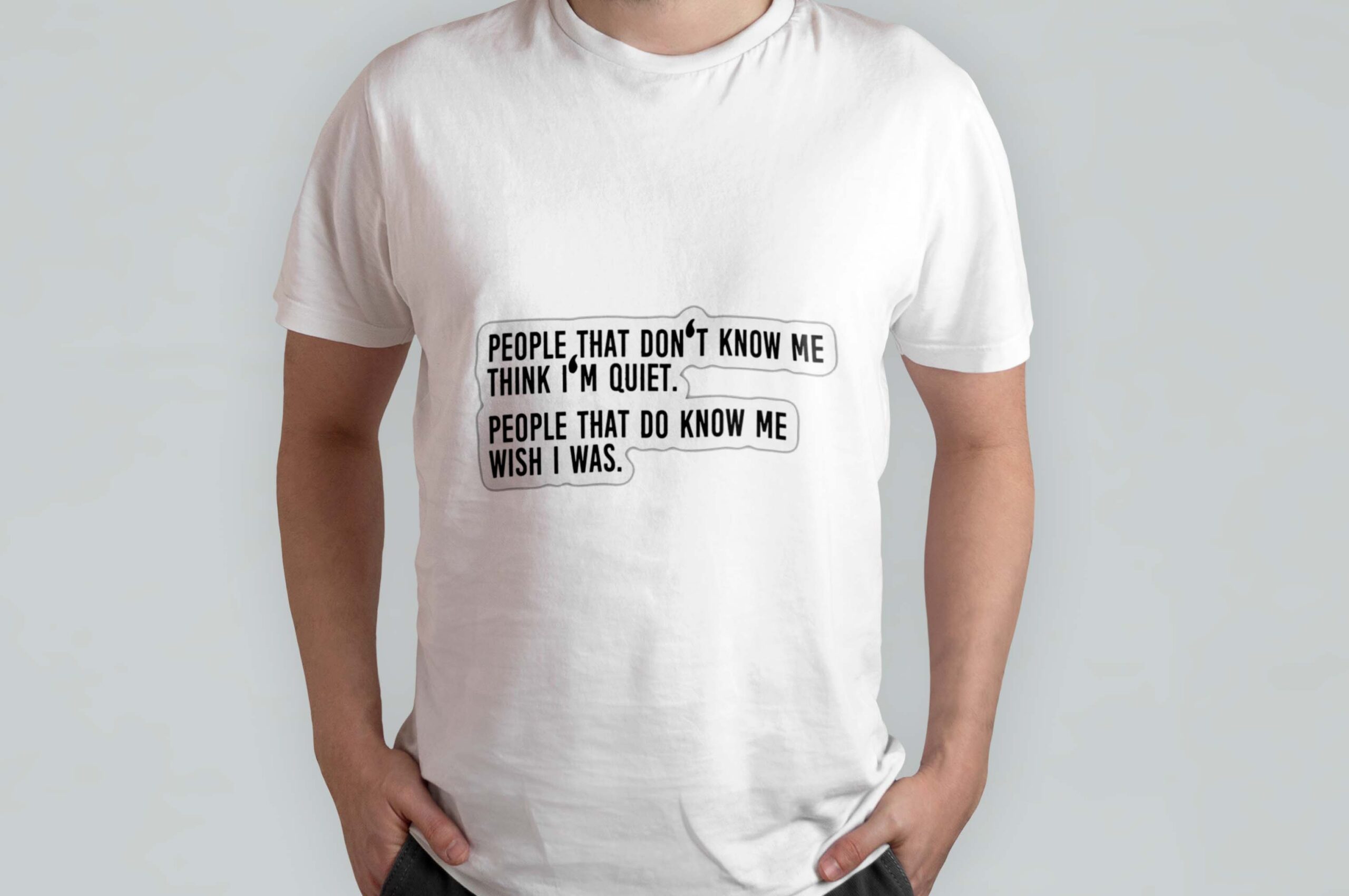 People that don't know me