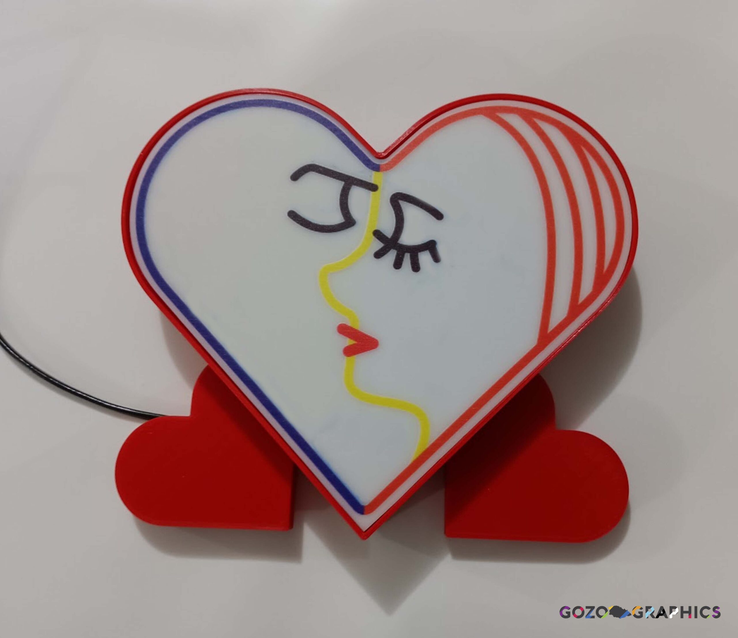 ✨3D Printed Couples Heart - Image 4