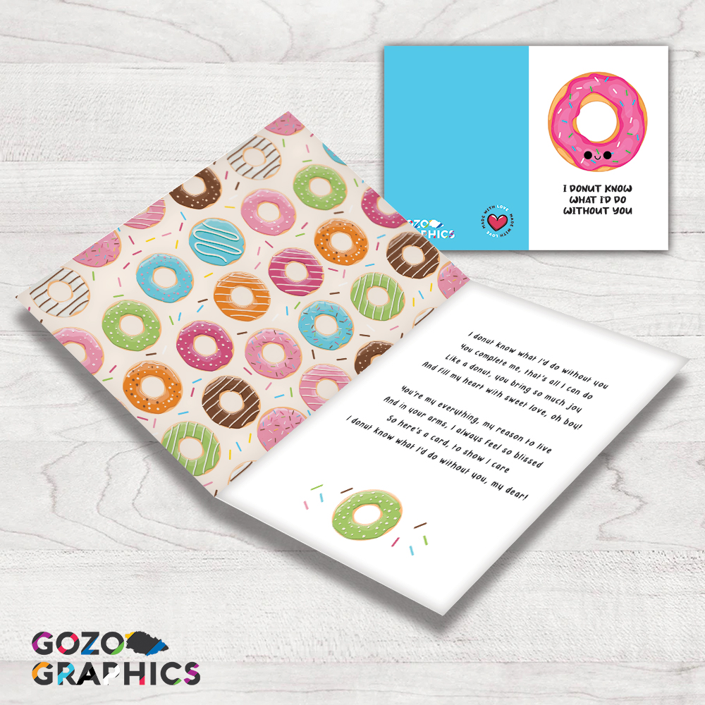 I donut know what I'd do without you! Greeting card - Image 2