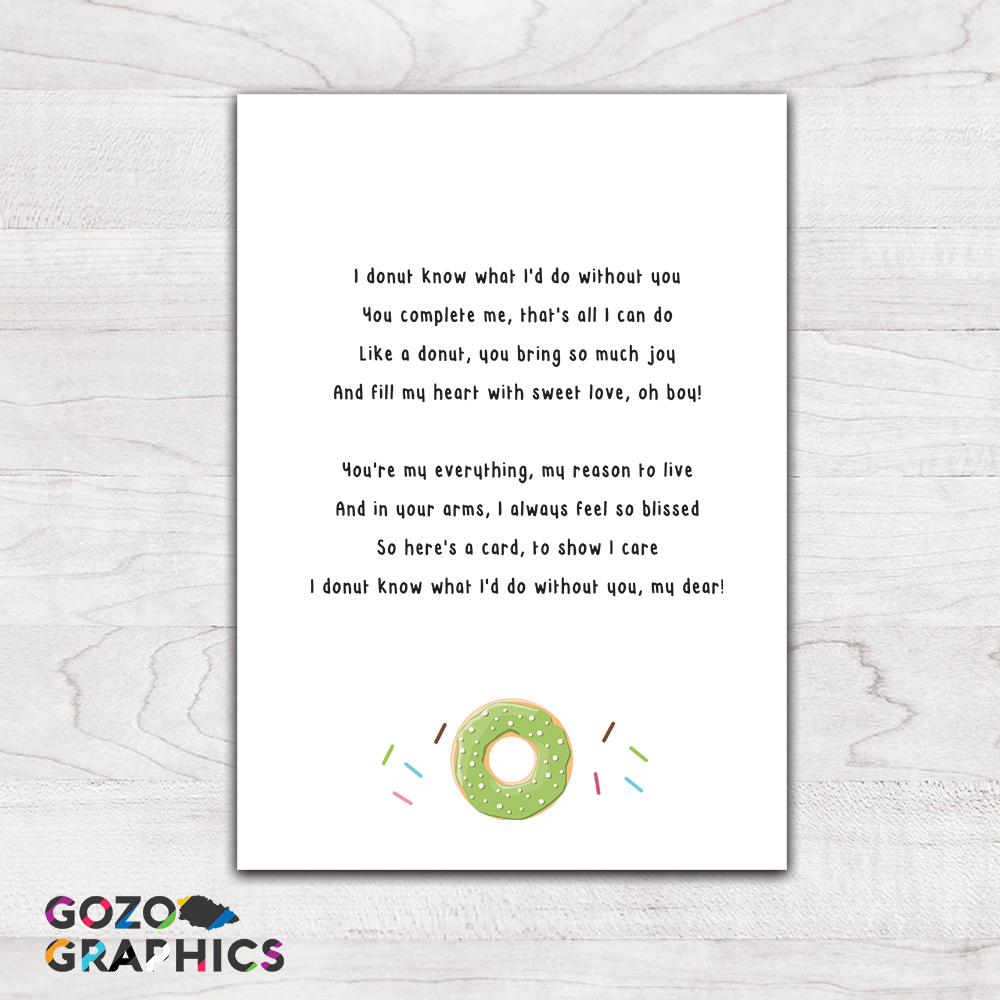 I donut know what I'd do without you! Greeting card - Image 4