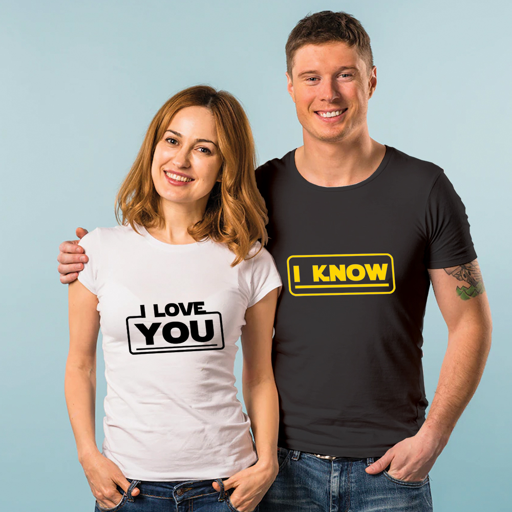 ❤ I Love you, I know. Couple T-Shirts