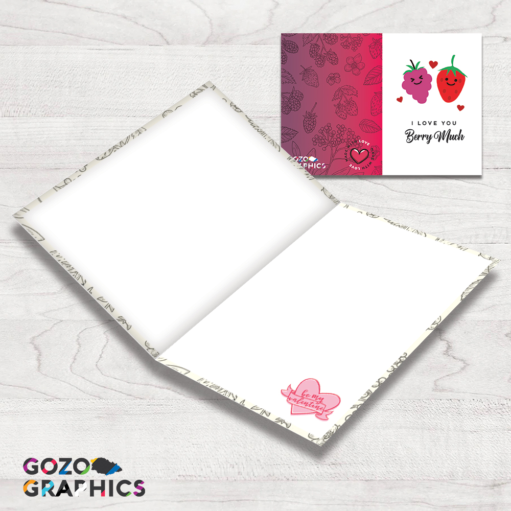 I love you berry much! Greeting card - Image 3