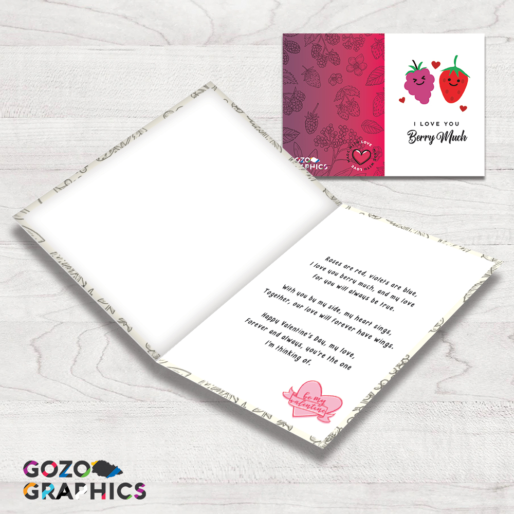 I love you berry much! Greeting card - Image 2