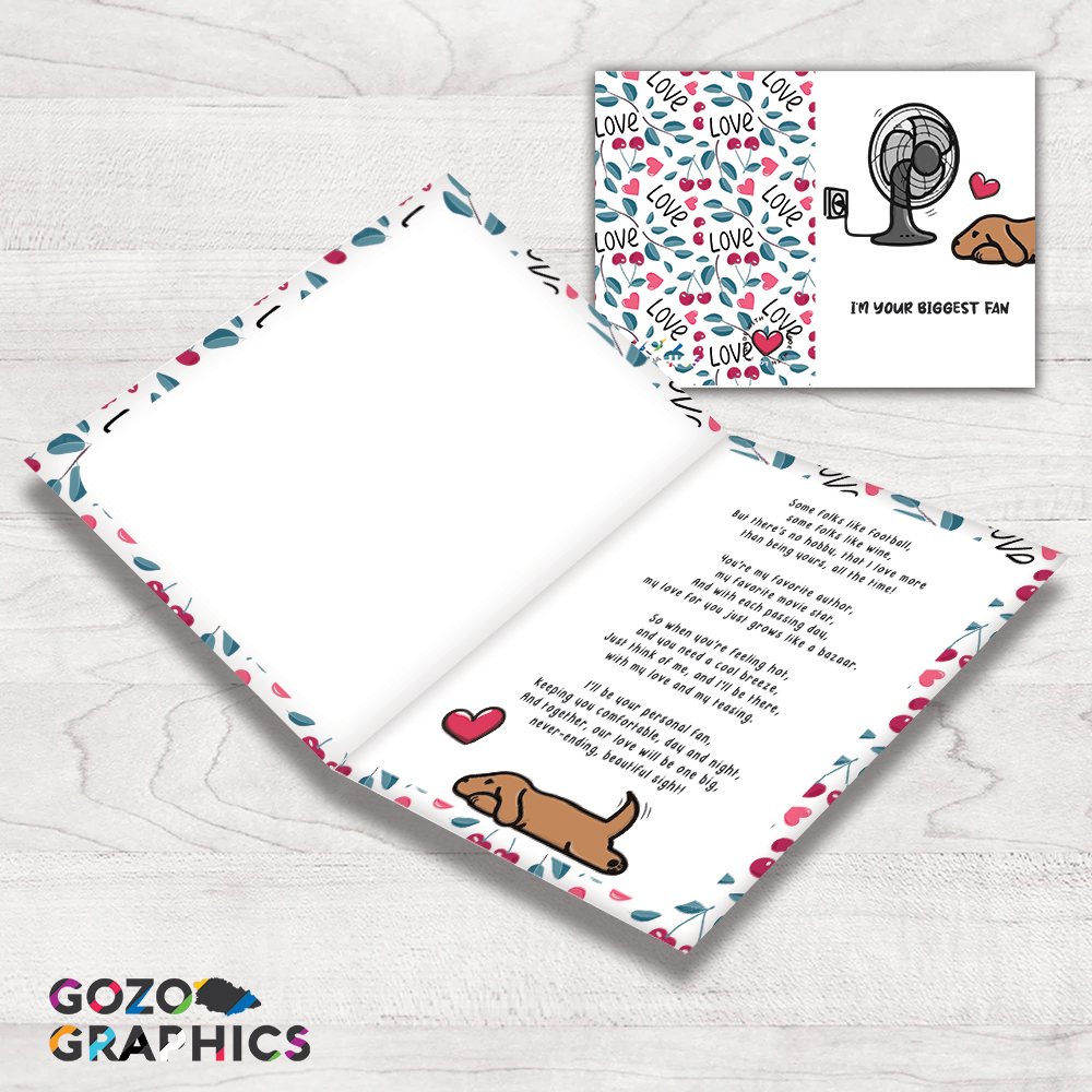 I'm your biggest fan! Greeting card - Image 2