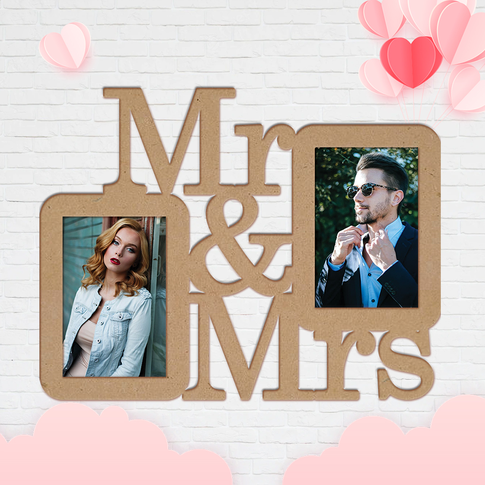 Mr & Mrs photo frame