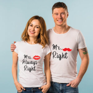 ❤ Mr Right. Couple T-Shirts