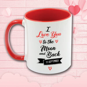 ❤ I love you to the moon and back mug