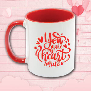❤ You make my heart smile mug