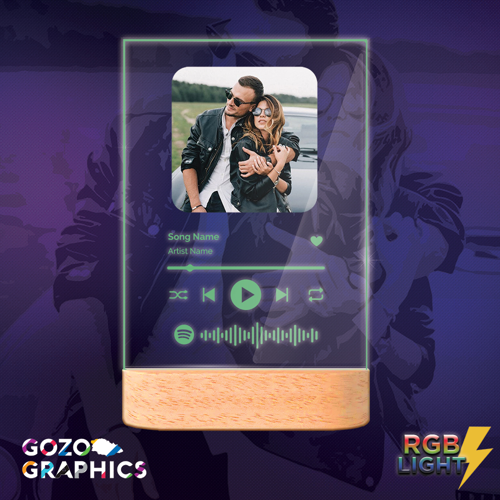 🌟Personalized Spotify lamp RGB Colors, remote control and timer - Image 4