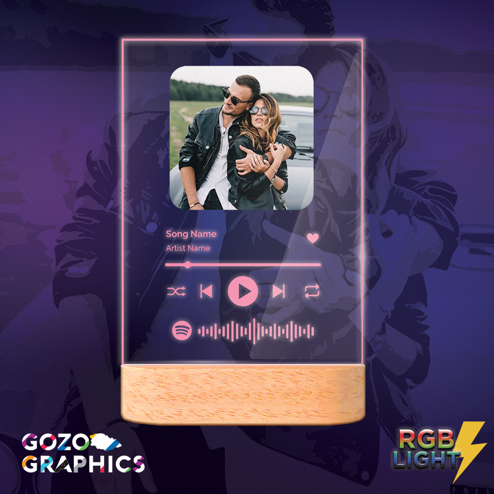 🌟Personalized Spotify lamp RGB Colors, remote control and timer - Image 3