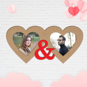 Two Hearts photo frame