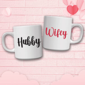 🤍 "Hubby - Wiffe" - 2 mugs