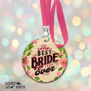 The Best Bride Team pink- Wood medal