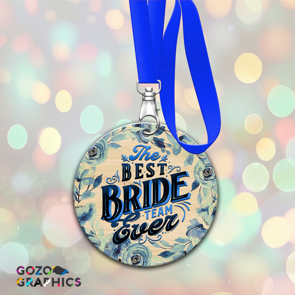 The Best Bride Team blue- Wood medal