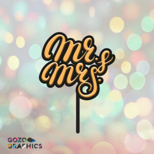 Mr&Mrs - Cake Topper
