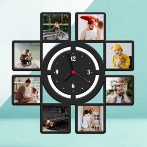 Double Cross - Wall photo clock