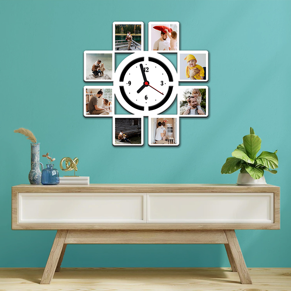 Double Cross - Wall photo clock - Image 3