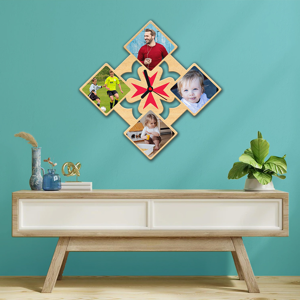 Maltese Cross - Wall photo clock - Image 3