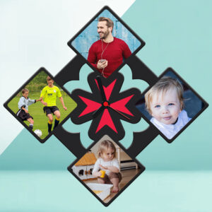 Maltese Cross - Wall photo clock