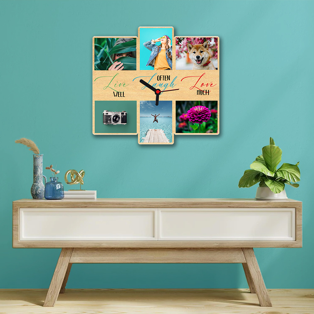 Live, Laugh and Love - Wall photo clock - Image 4